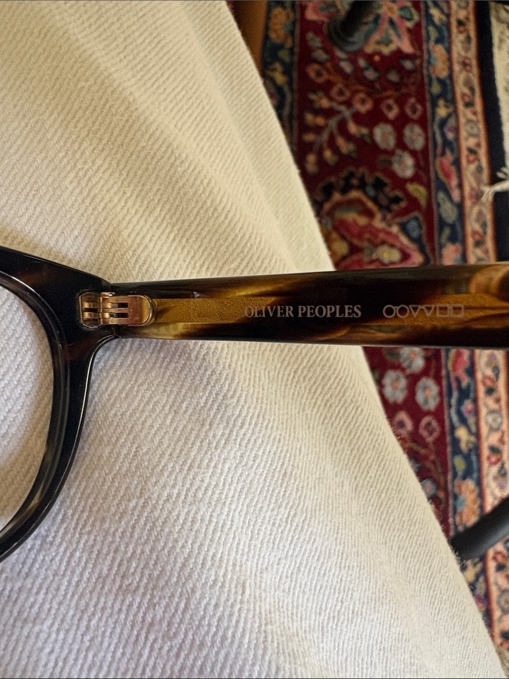 Oliver Peoples tortoise Sheldrake Eyeglass Frames - Picture 2 of 6